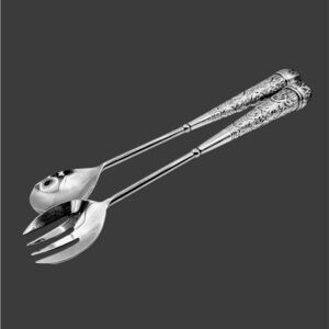 Pottery Barn Madena Silver Salad Servers